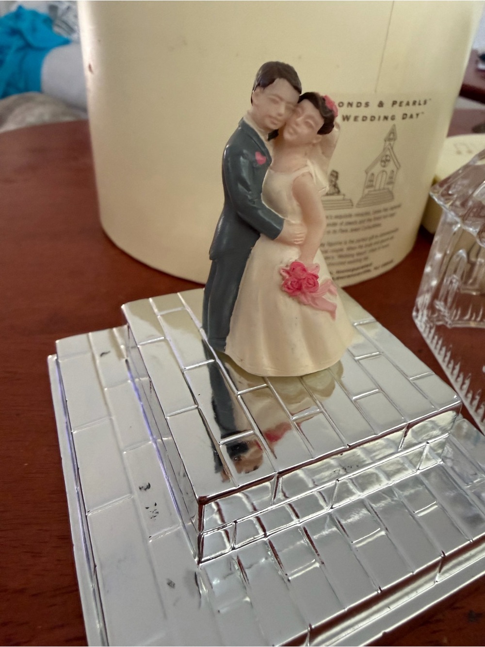 Lenox Diamond & Pearls Our wedding day.